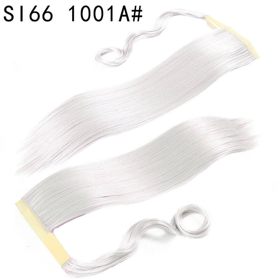 Long Straight Synthetic Wig With Headband For Womens Ponytail