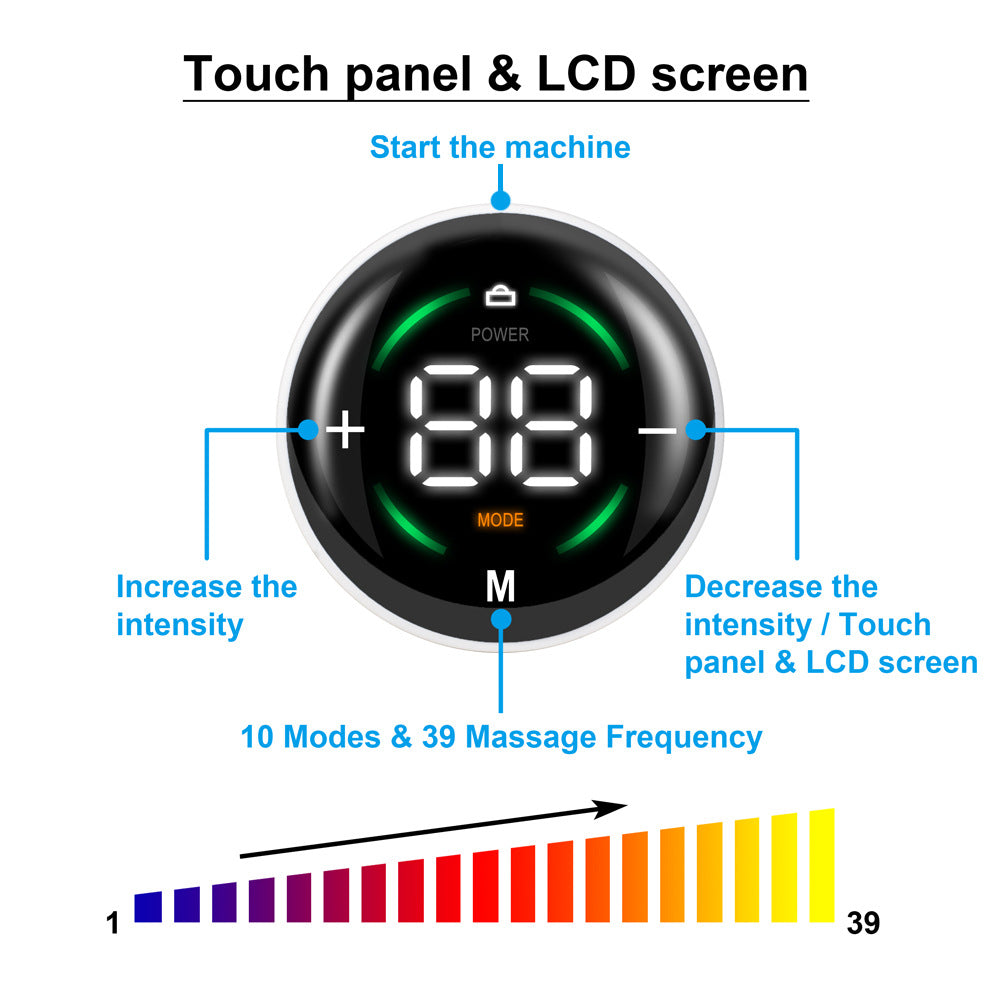 Wireless TENS EMS Electric Pulse Massage Muscle Stimulator 39 Modes