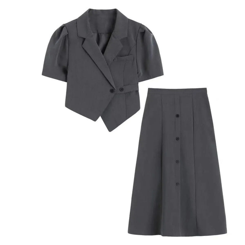 French-style Figure-flattering Versatile Midi Skirt