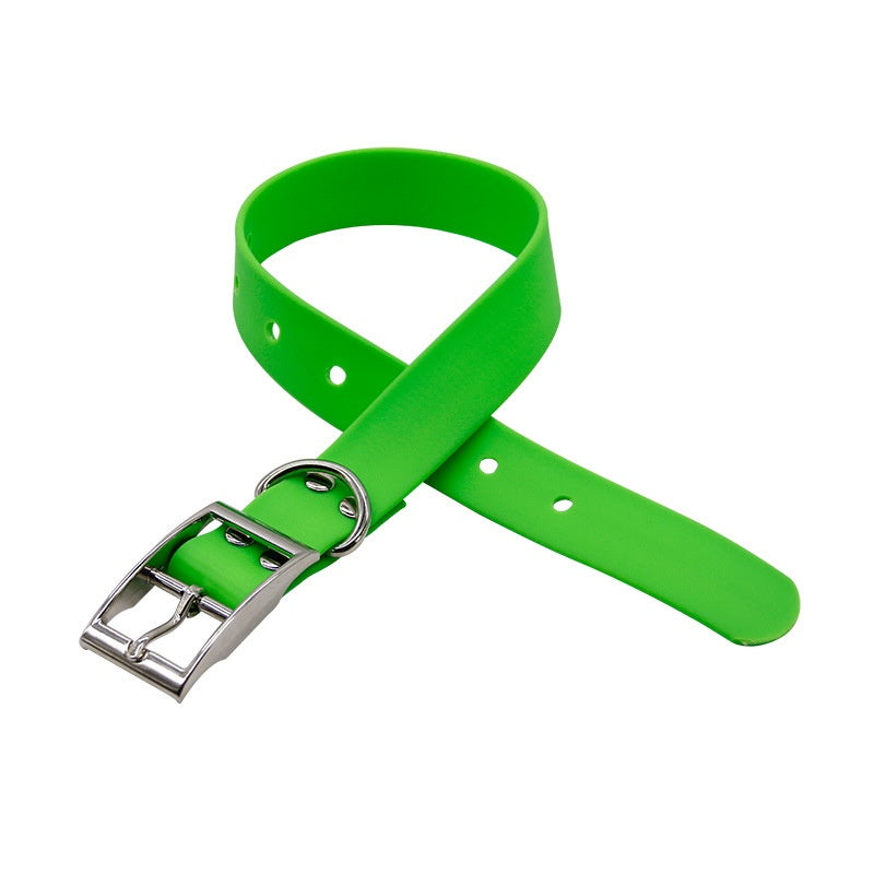 Factory Wholesale PVC Plastic Waterproof Dog Collar Wear-resistant Dog Collar Out Dog Traction Collar Pet Supplies
