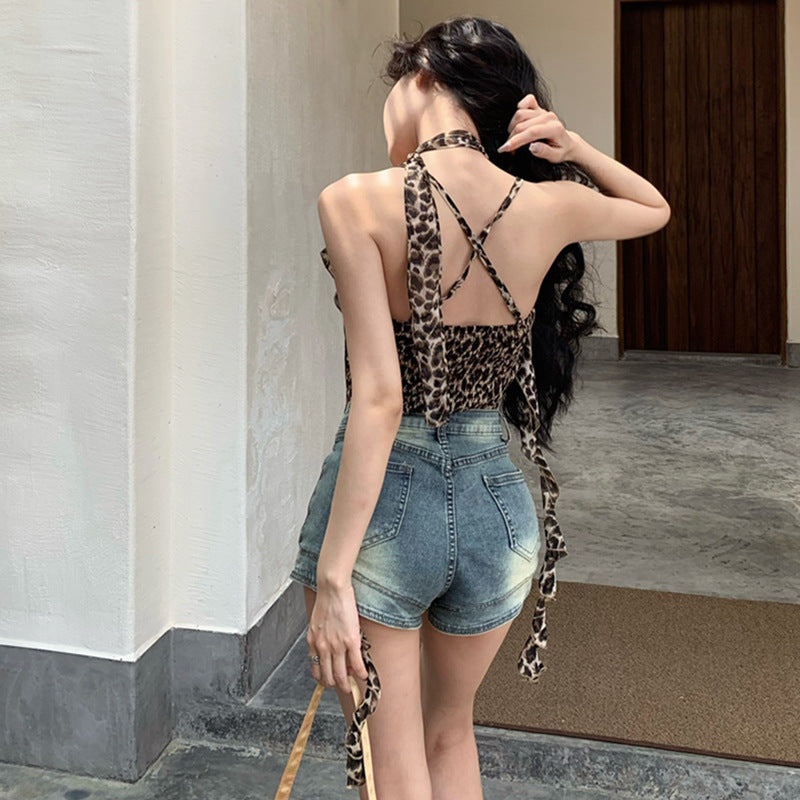 Women's Summer Hot Girl Leopard Print Camisole