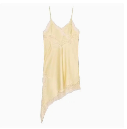 Asymmetric Lace Camisole Dress For Women