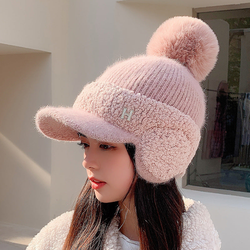 Women's Autumn And Winter Ear Protection Warm Baseball