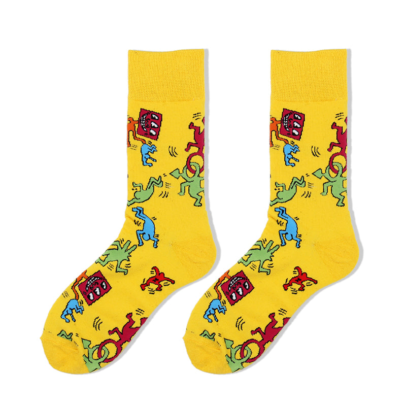 Stockings trendy sports socks mid-length socks