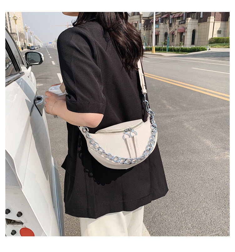 Damekæde crossbody brysttaske