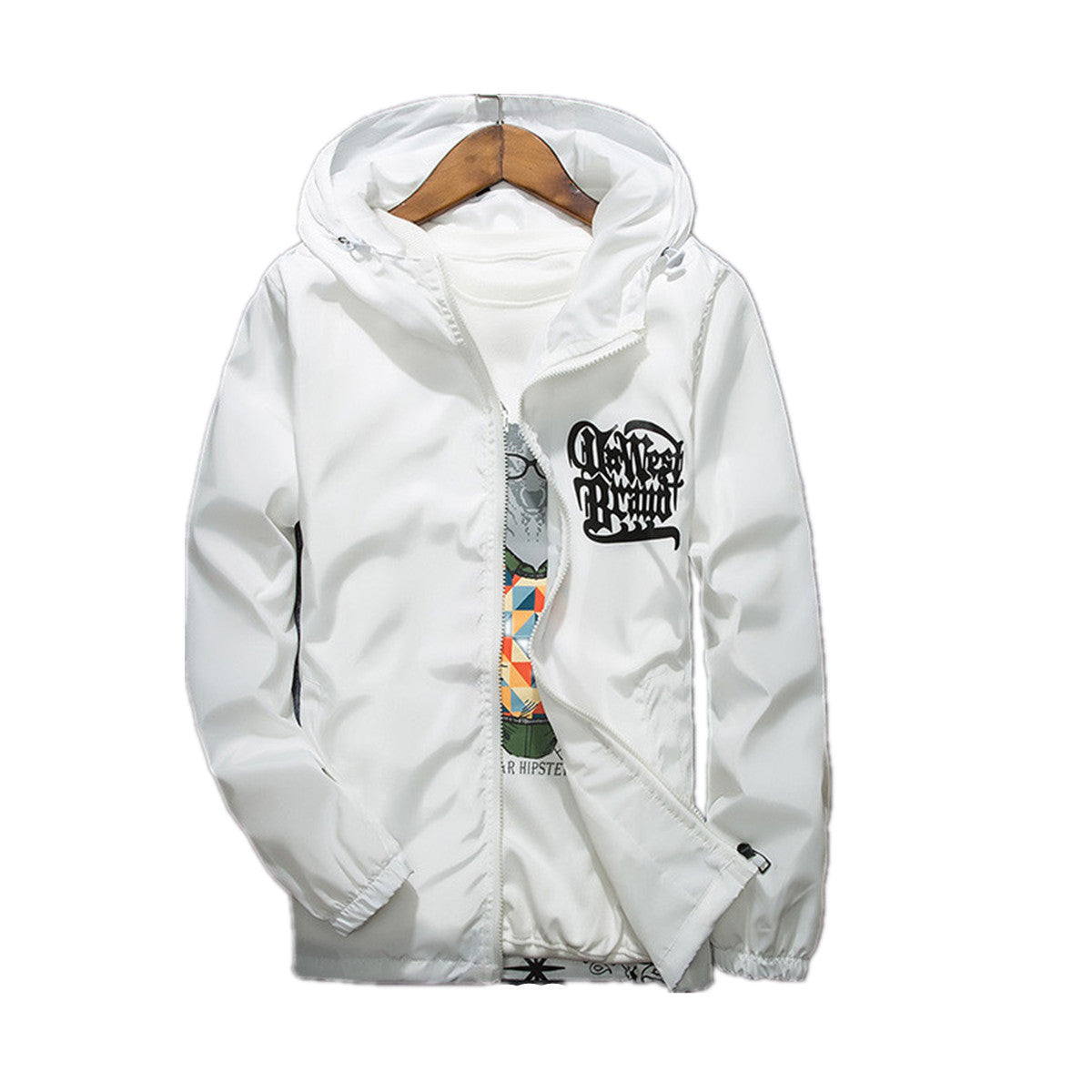 Spring new Japanese wind hooded men's casual jacket