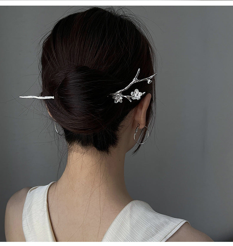 Plum Blossom Metal Hairpin Chinese Flower Special-interest Design Hair Accessories