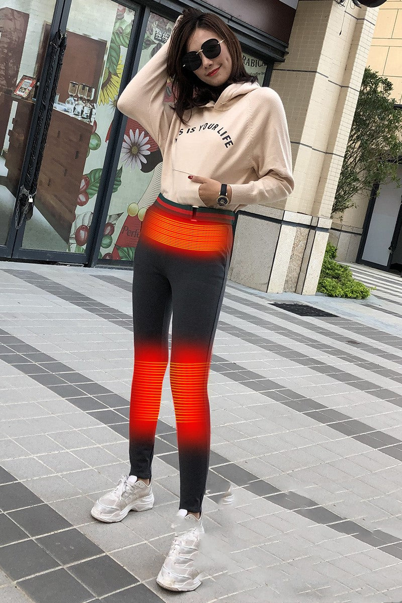 Smart temperature control heating pants usb charging
