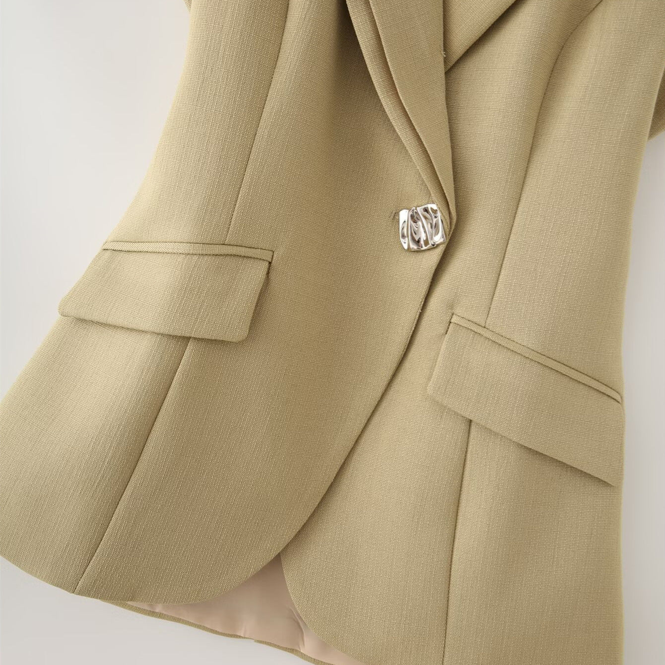 European And American Style Temperament Commute Trendy Backless Irregular Suit Vest