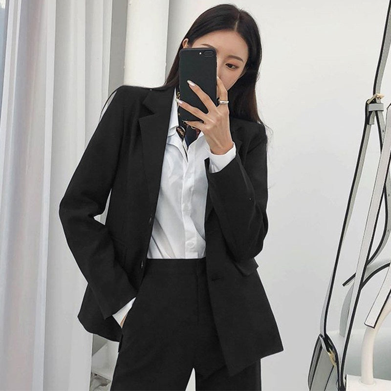 Black Suit Professional Attire Formal Business Wear Work Uniform
