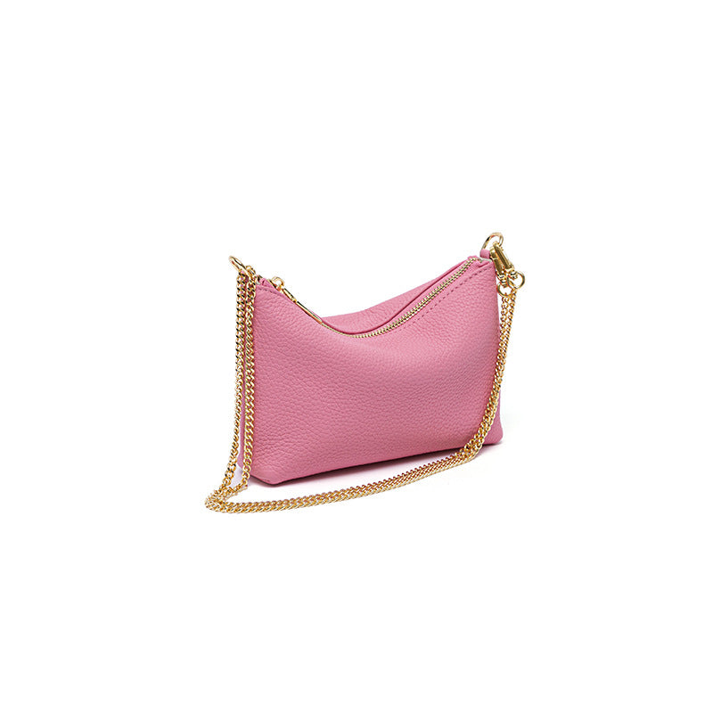 New First Layer Lychee Pattern Bag For Women