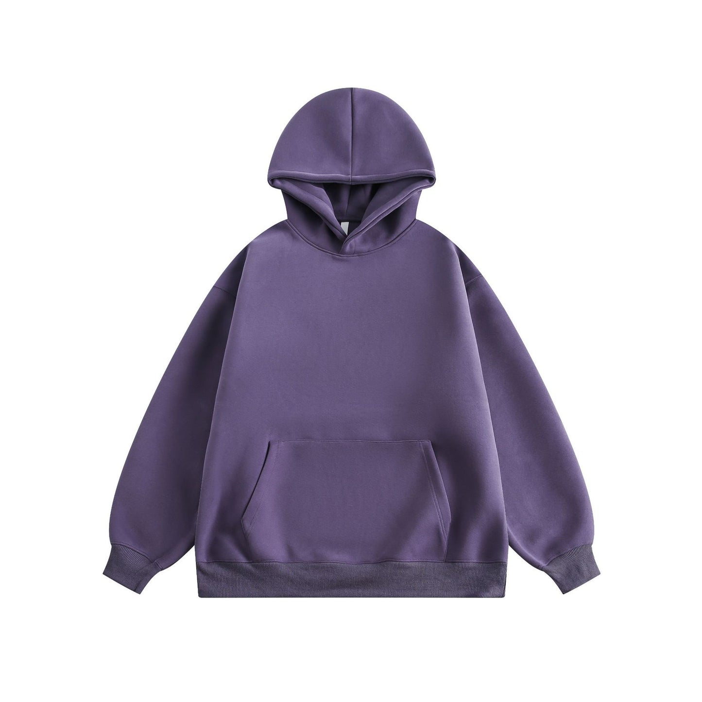 New Couple Simple Pullover Women's Clothing Solid Color All-match Hoodie