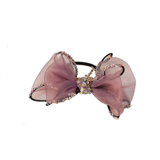 Small Bow Tie Diamond Hair Ring Ball Head