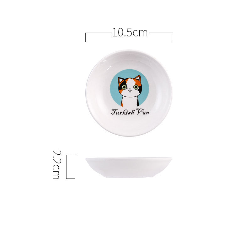 Ceramic kitten snack plate