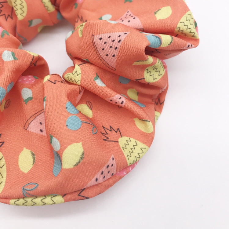 Printed fabric headband large intestine ring