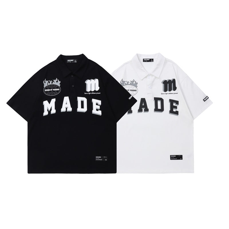 Vintage Loose Men's Half Sleeve T-shirt