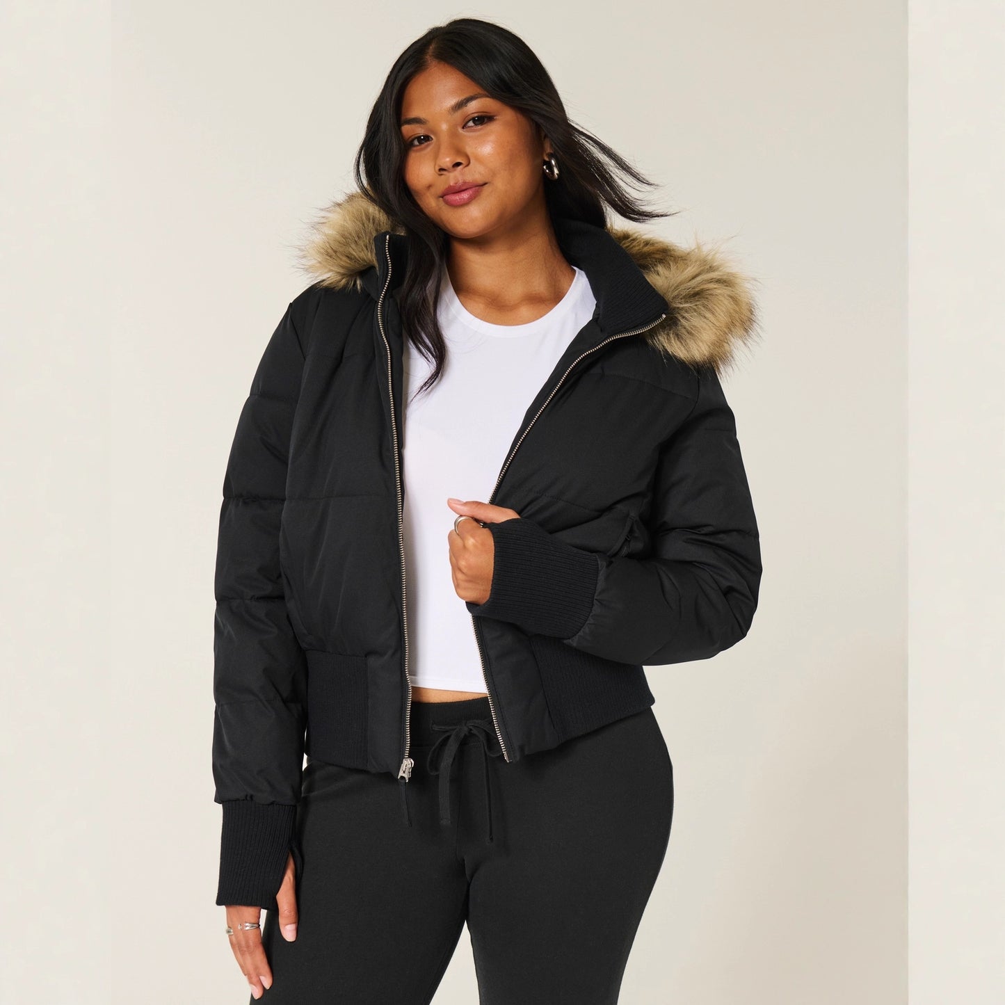 Casual Style Thermal Cotton-padded Coat