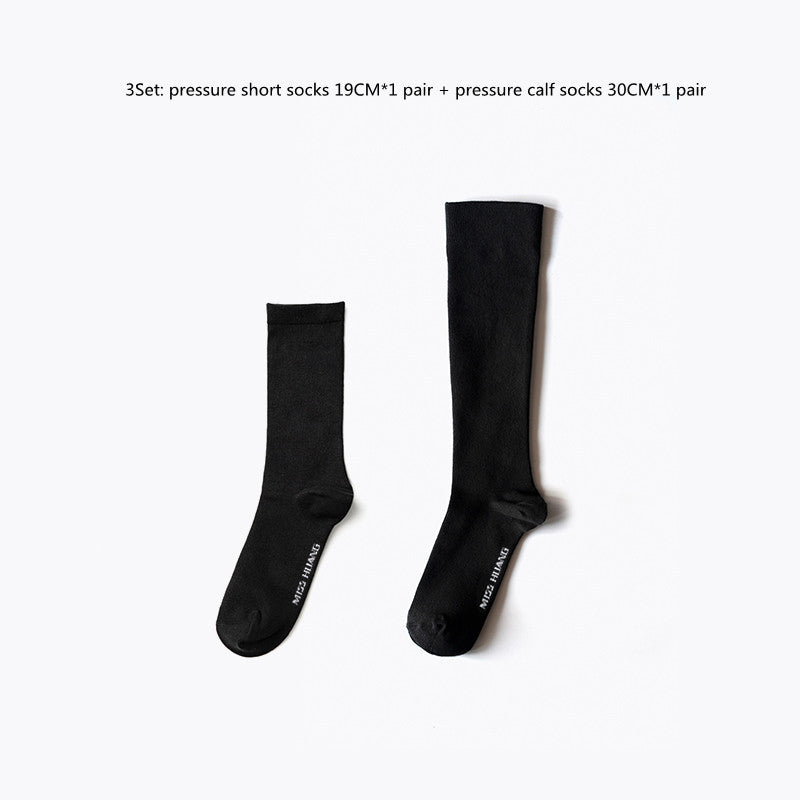 Double Segment Pressure Thin Leg Women's Tube Socks