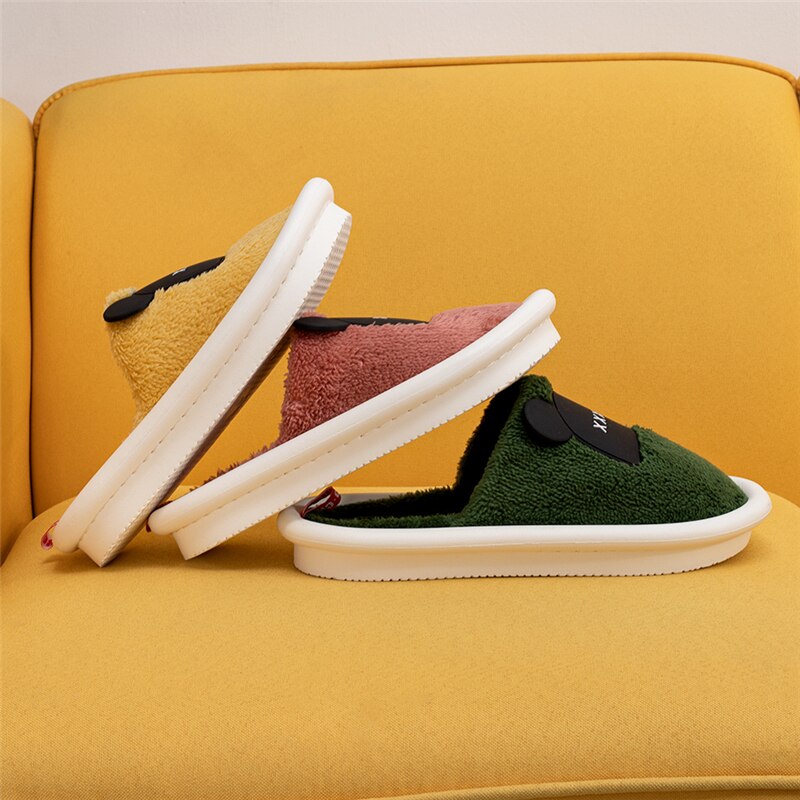 Cartoon couple warm Baotou cotton tow male autumn