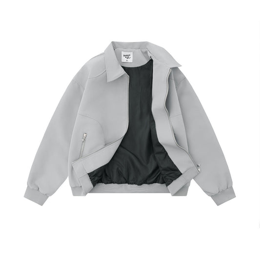 Men's Design Zipper Pocket Versatile Loose Jacket