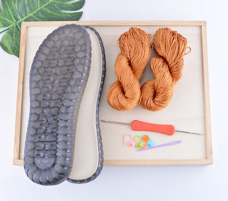 Handwoven Summer Cool Hollow Thread Water Grass Flower Bean Shoes