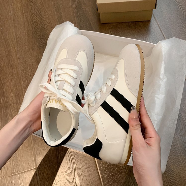 Satin Surface German Training Shoes Women's Breathable Casual Sports