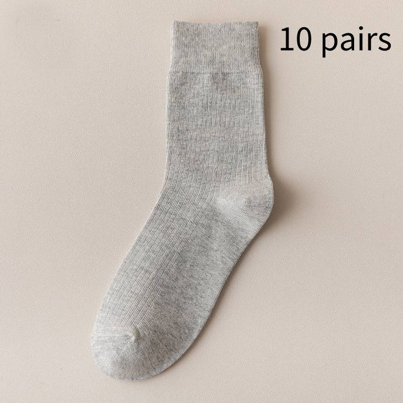 Solid Color Vertical Stripe Deodorant Business Stockings