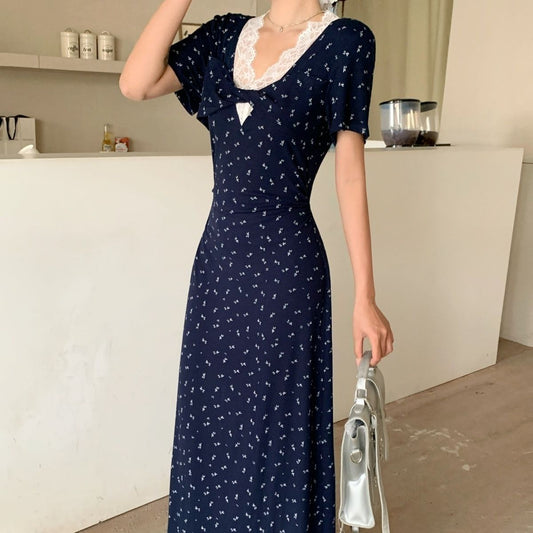 Vneck Summer Floral Dress For Women