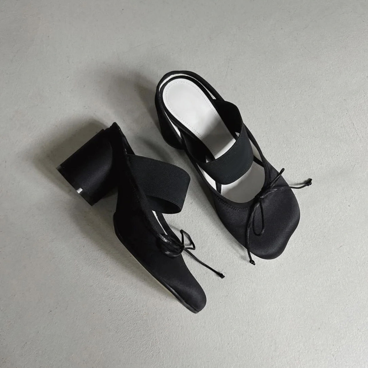 Womens Spring Summer New Arrival Mary Jane Shoes Retro Casual Chunky-Heel Ballet Flats