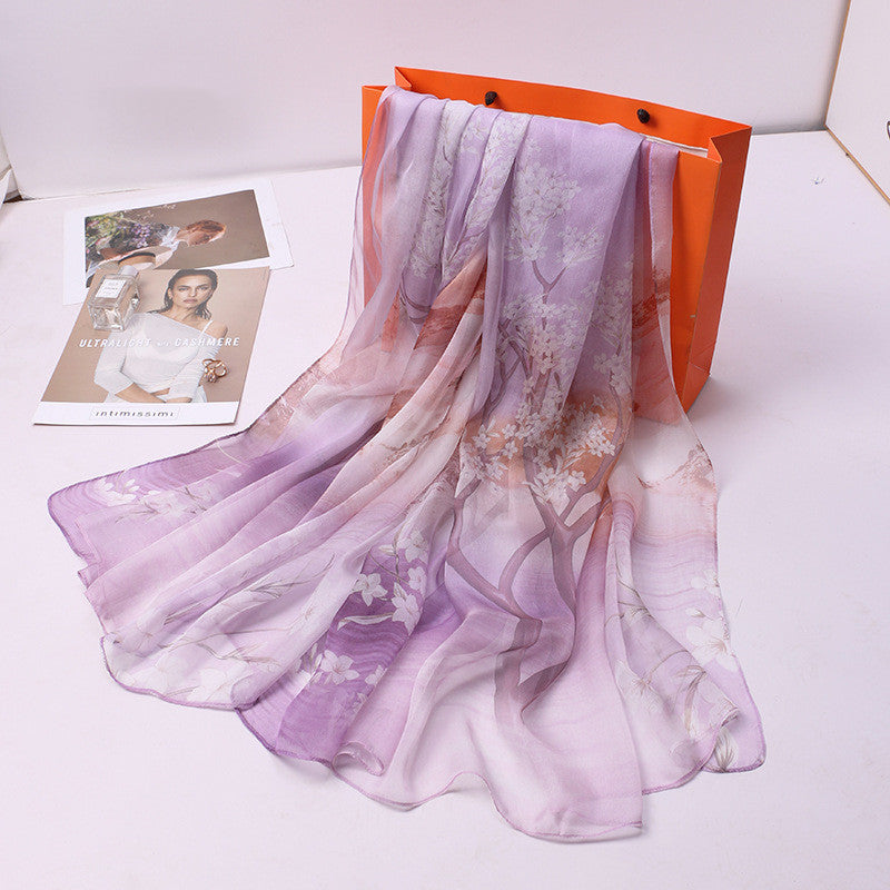 Women's Qianli Jiangshan Tu Tulle Scarf