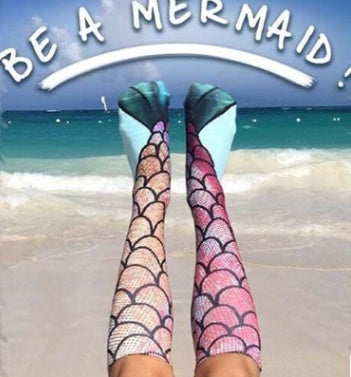 New seaside hot spring vacation mermaid socks Bikini swimsuit wild accessories seaside photo in stockings tide