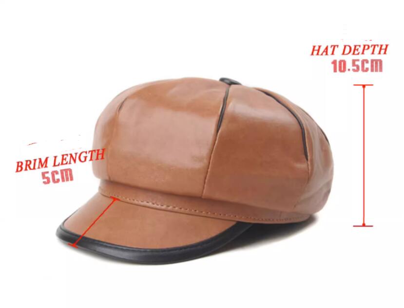 Retro lammeskind farvematchende baret