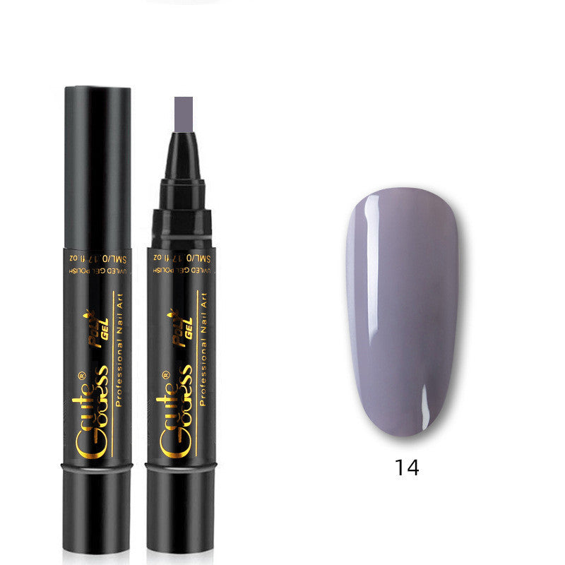 Nail Glue Pen 3 In 1   One-step Glue Phototherapy Plastic Nail Magnet Pen French Water Ripple Cat Eye Strong Magnet Pen DIY Manicure Tool Pen