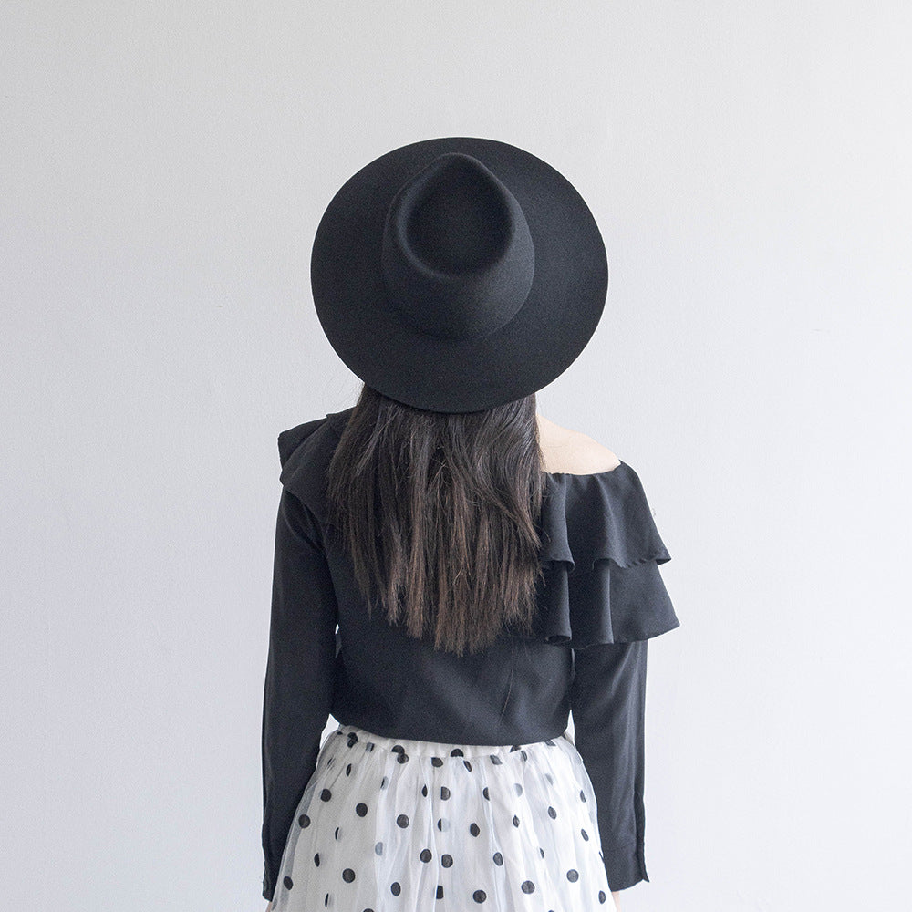 New Delicate Woolen Jazz Top Hat Casual Fashion Felt