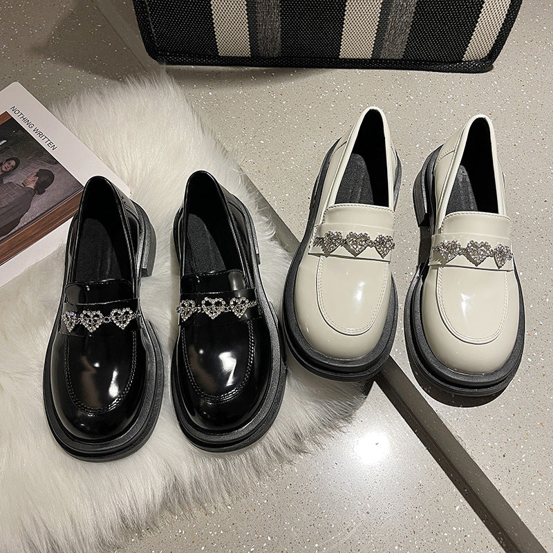 Women's Fashion Casual Thick-soled Leather Shoes