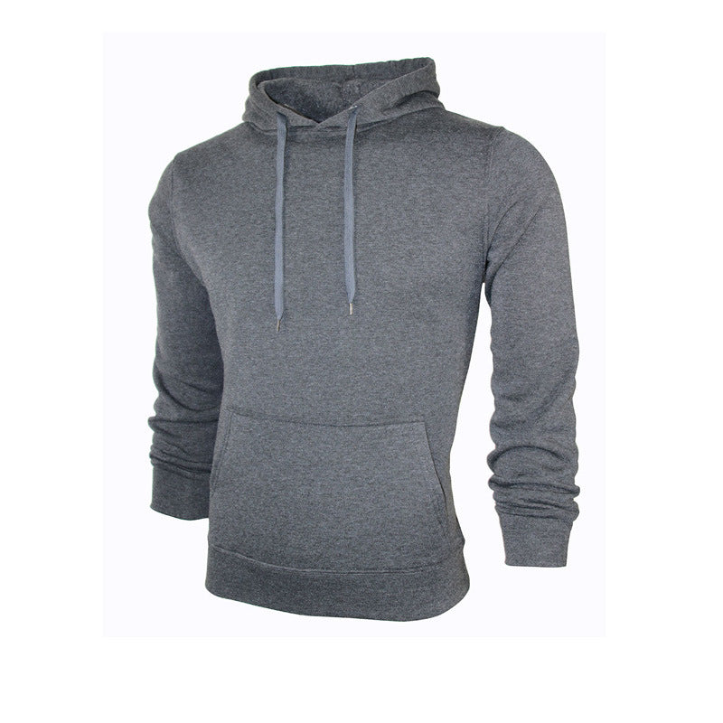 Men's Sweatshirt Long-sleeved Hooded Fleece Knitted Casual Sportswear