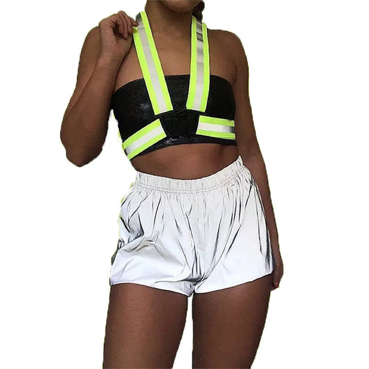 Reflective color-changing shorts