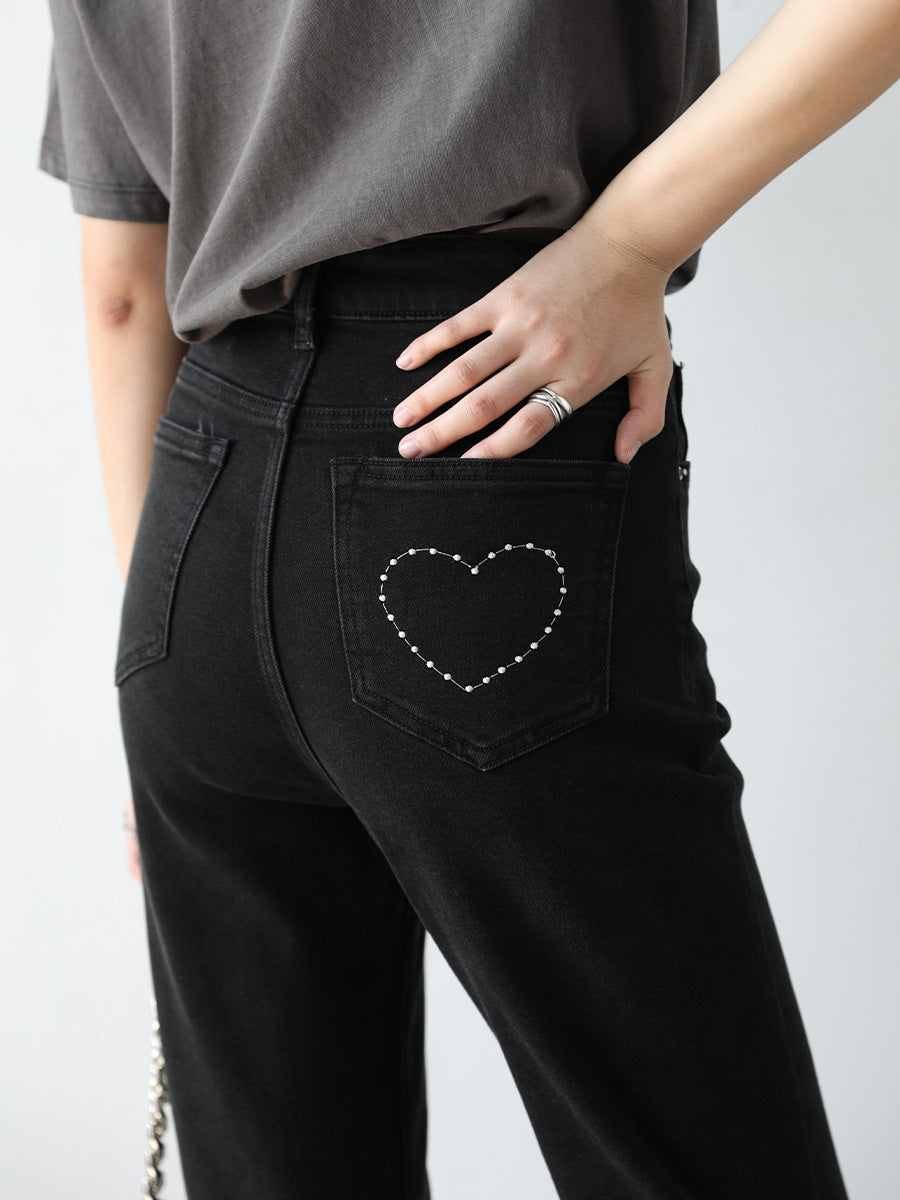 Loving High-waisted Slim Women's Bootcut Jeans