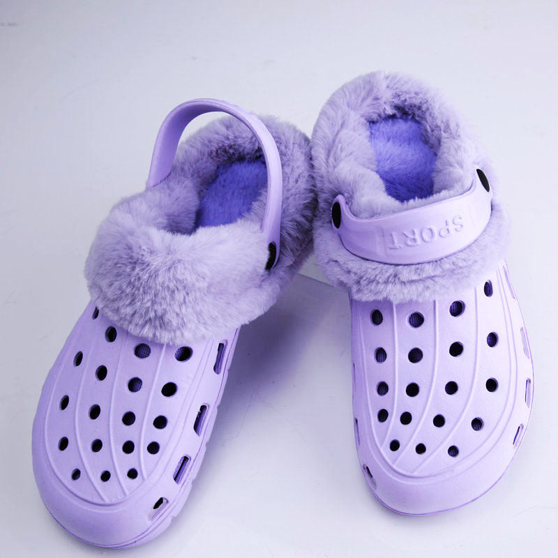 Men's Hollow Comfortable Breathable Leisure Garden Ladies Hollow Cotton Slippers