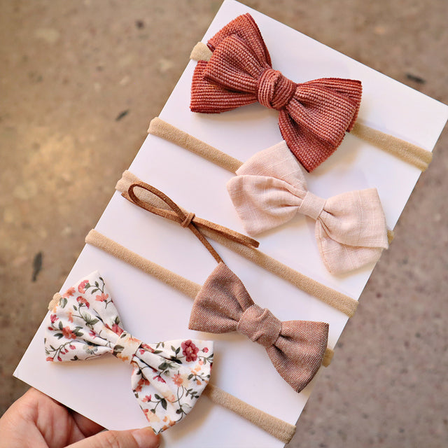 Baby Bow Tie Hair Hoop Nylon
