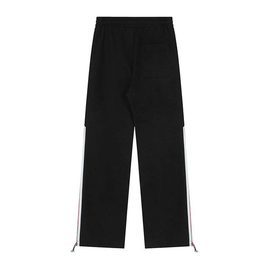 American Retro Original Letter Flocked Casual Pants