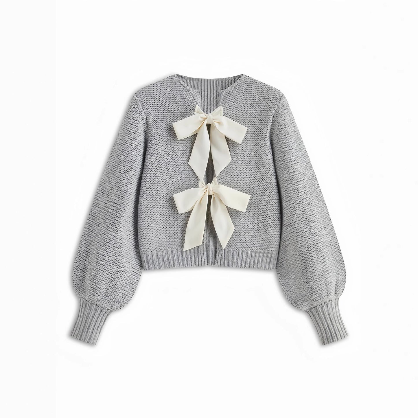Womens Polyester Long-sleeved Knitted Sweater