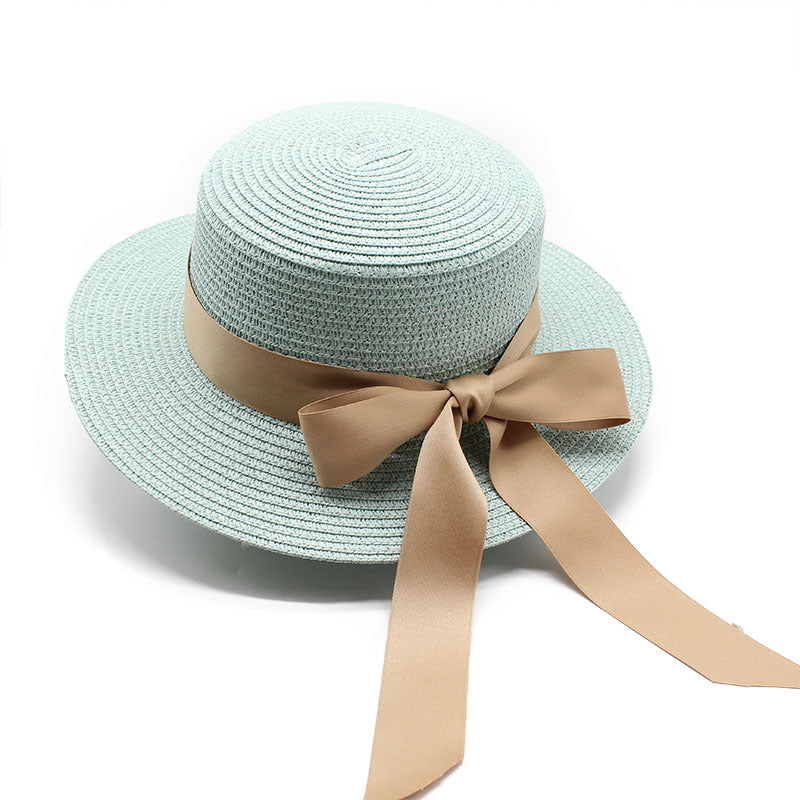 Summer Flat Brim Straw Hat Female Japanese And Korean