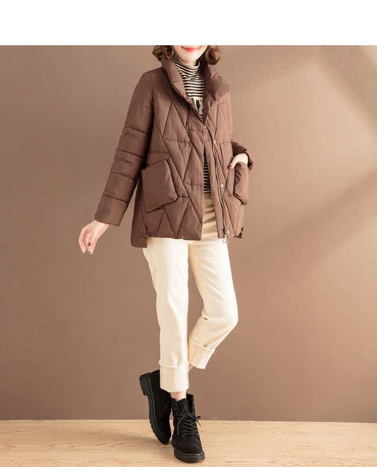 Short Cotton Coat Loose Large Size All Match Small Padded Jacket