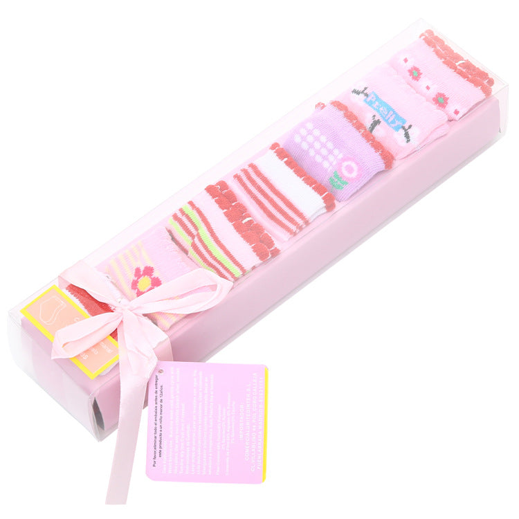Breathable Sweat Absorbent 7th Children's Socks Cotton Letters