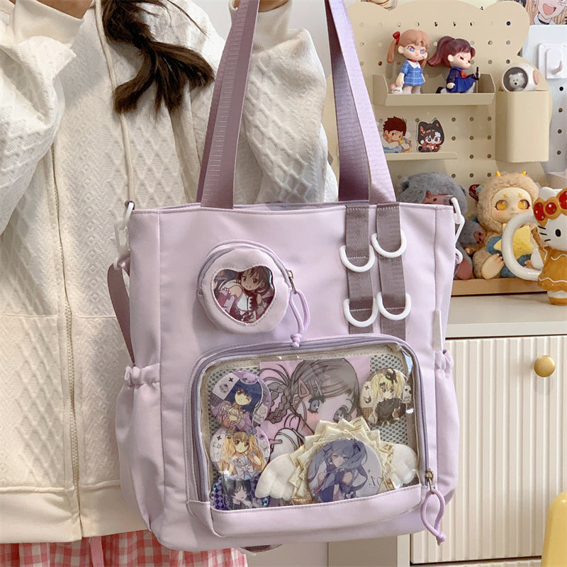 Women's Transparent Solid Color Single-shoulder Bag