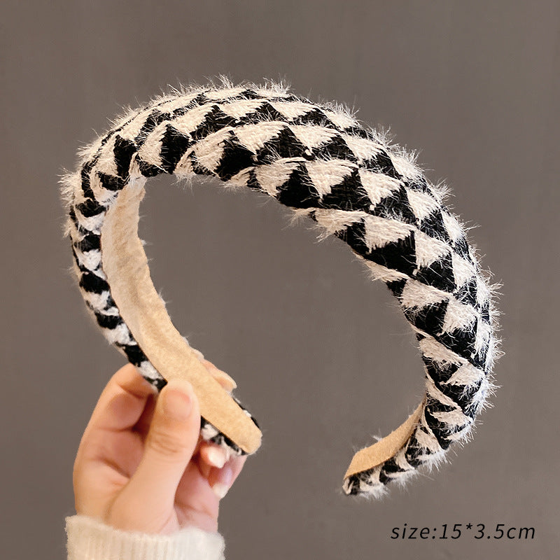 Hot Selling Retro French Style Plush Hair Band For Women