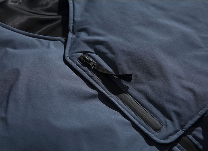 Warm Collarless Cotton Men's Vintage Loose Couple's Jacket