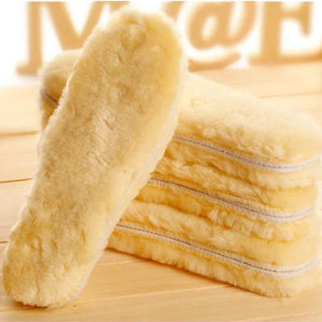 Of Cotton Insole Wool-like Thickened Deodorant Fleece Damping Thermal Insole 3 Pairs