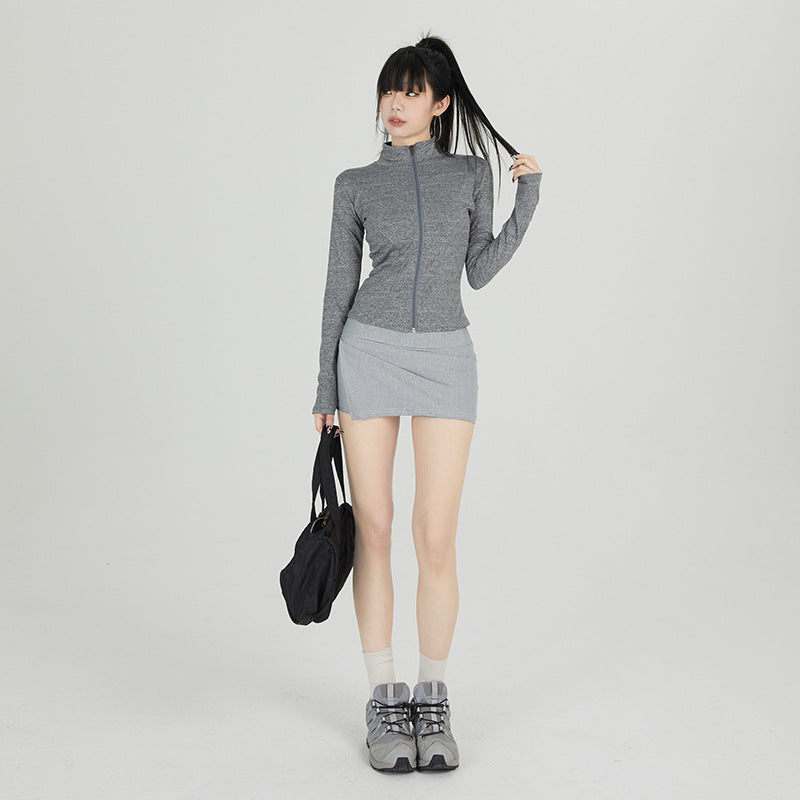 Quick-drying Fitness All-matching Short Stretch Slim Sports Jacket